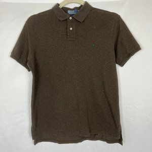 Polo Ralph Lauren Shirt Adult X-Large Brown Classic Fit Casual Golf Rugby Men XL